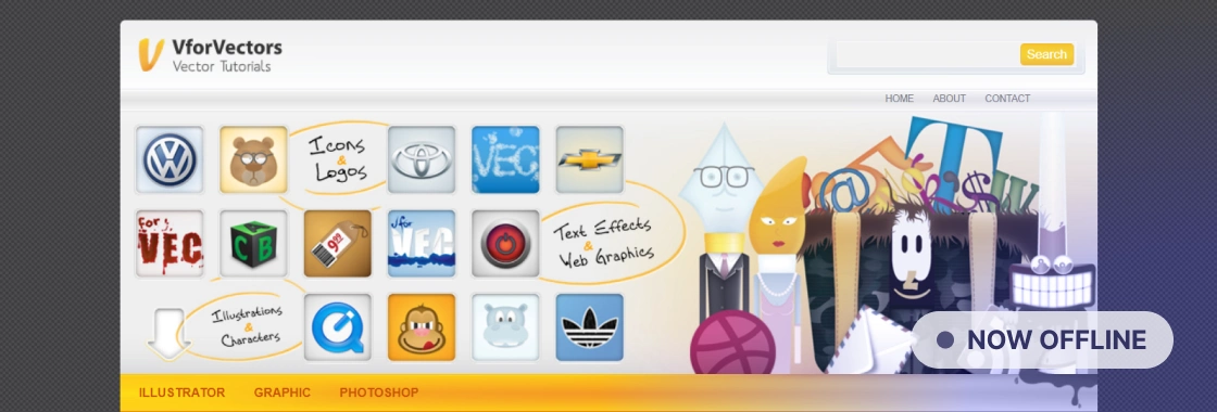 vforvectors.com homepage