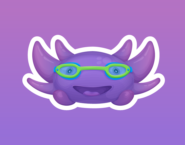 Axolotl mascot character