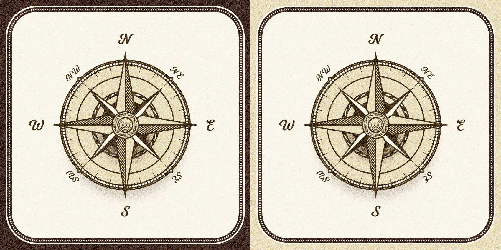 Wind Rose Compass Symbol Illustration — Variation 2