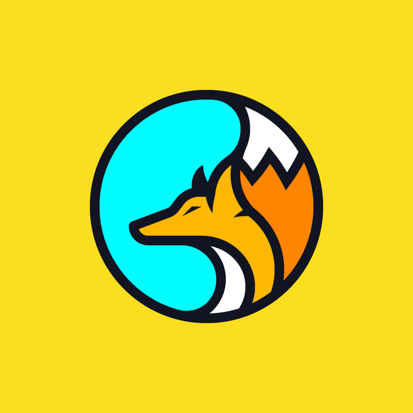 Fox Head Logo — Variation 11