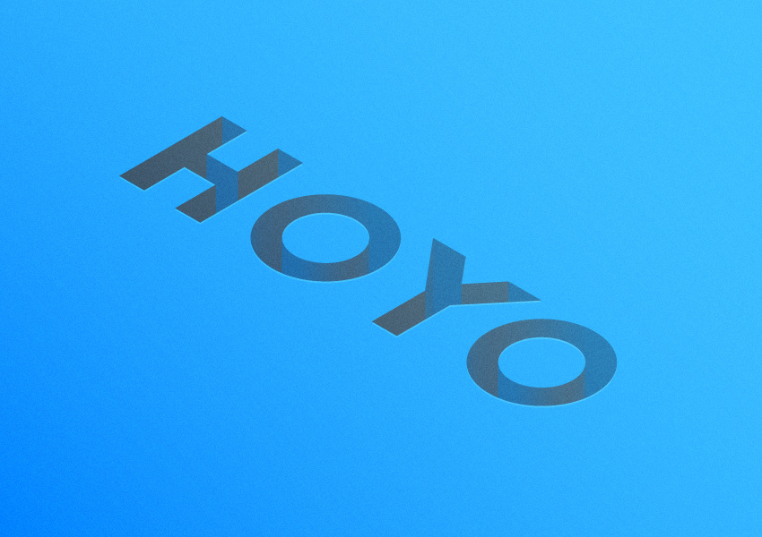 3D Hole Text Effect — Variation 2