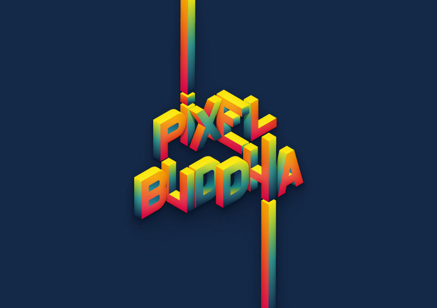 3D Text Effect — Variation 1