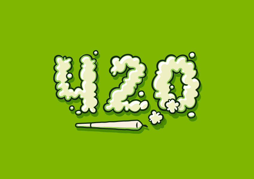 420 Smoke Illustration — Variation 2