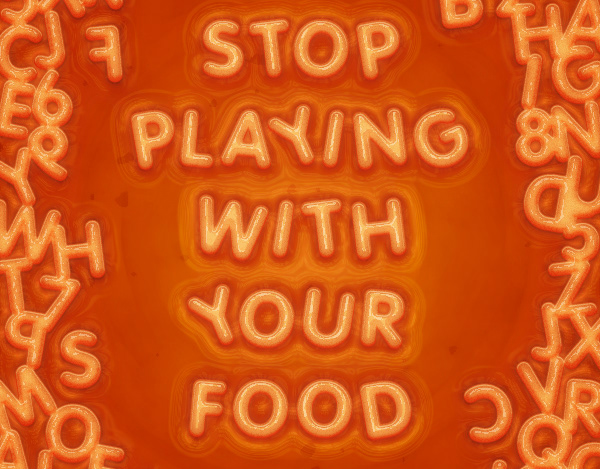 Alphabetti Spaghetti Text Effect