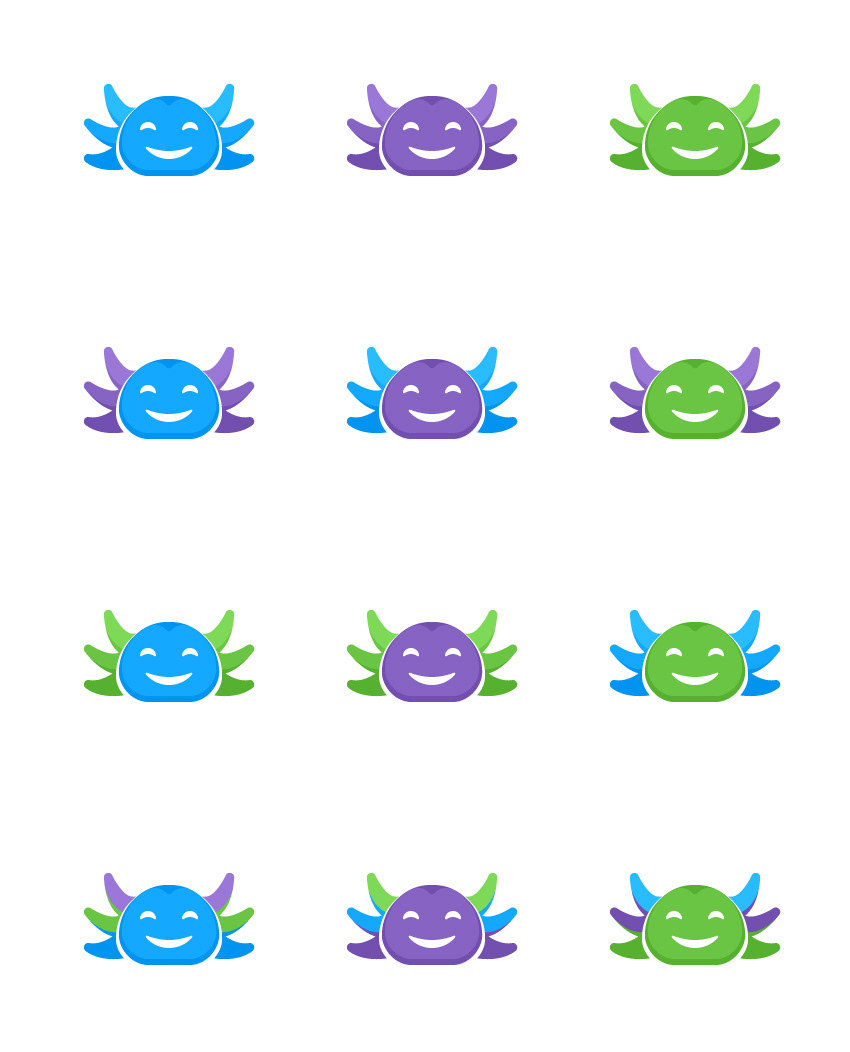 Axolotl Logo — Variation 2