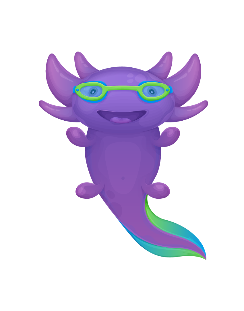Axolotl Mascot — Variation 2