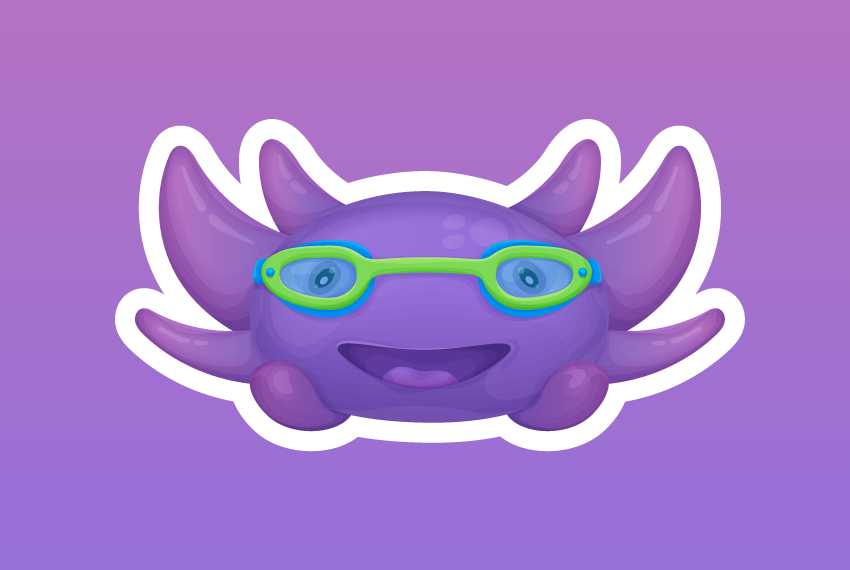 Axolotl Mascot — Variation 1