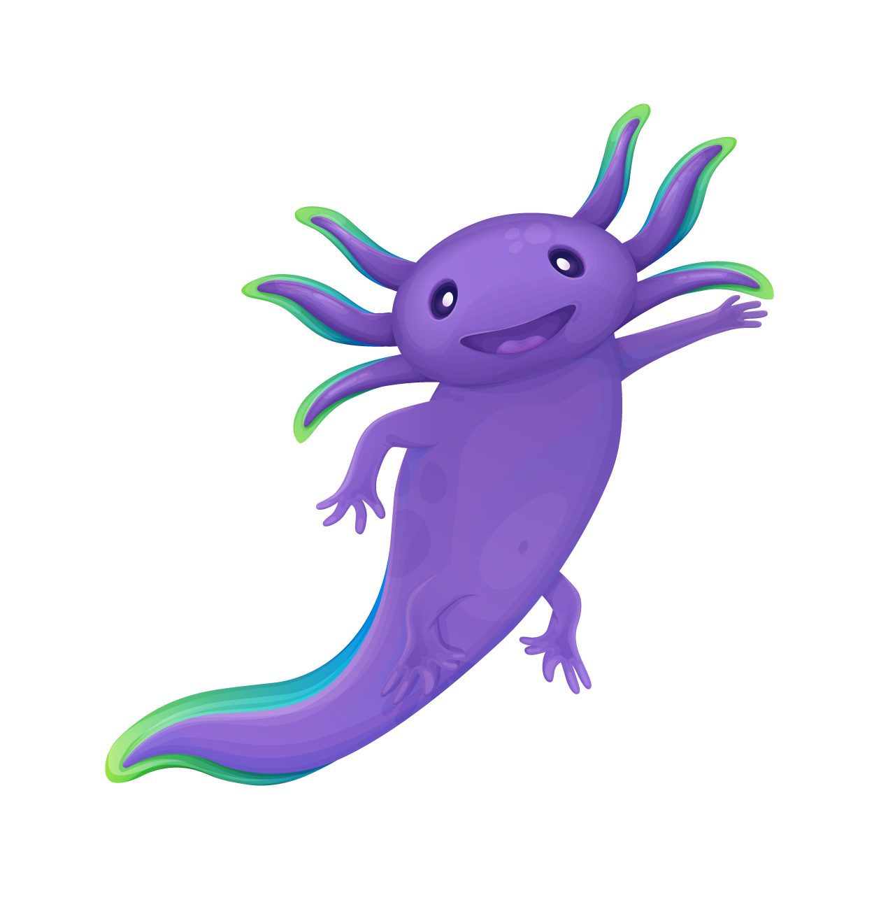 Axolotl Mascot — Variation 4