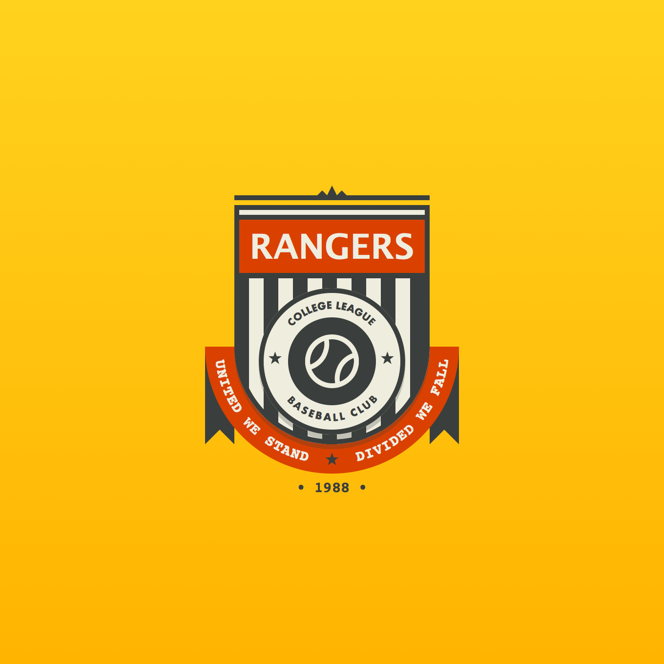 Baseball Club Badge — Variation 1