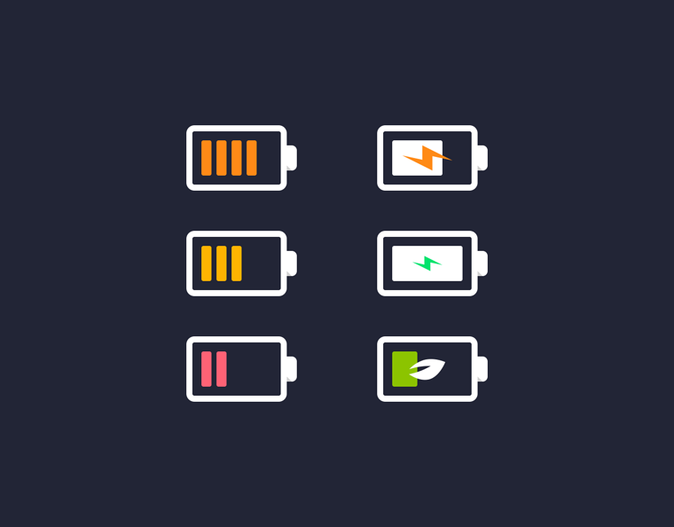 Battery Icon Set