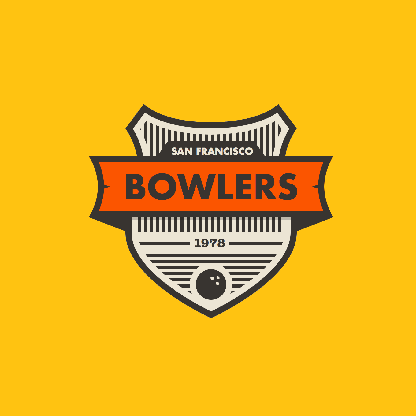 Bowling Club Badge — Variation 1