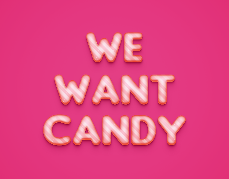 Candy Text Effect