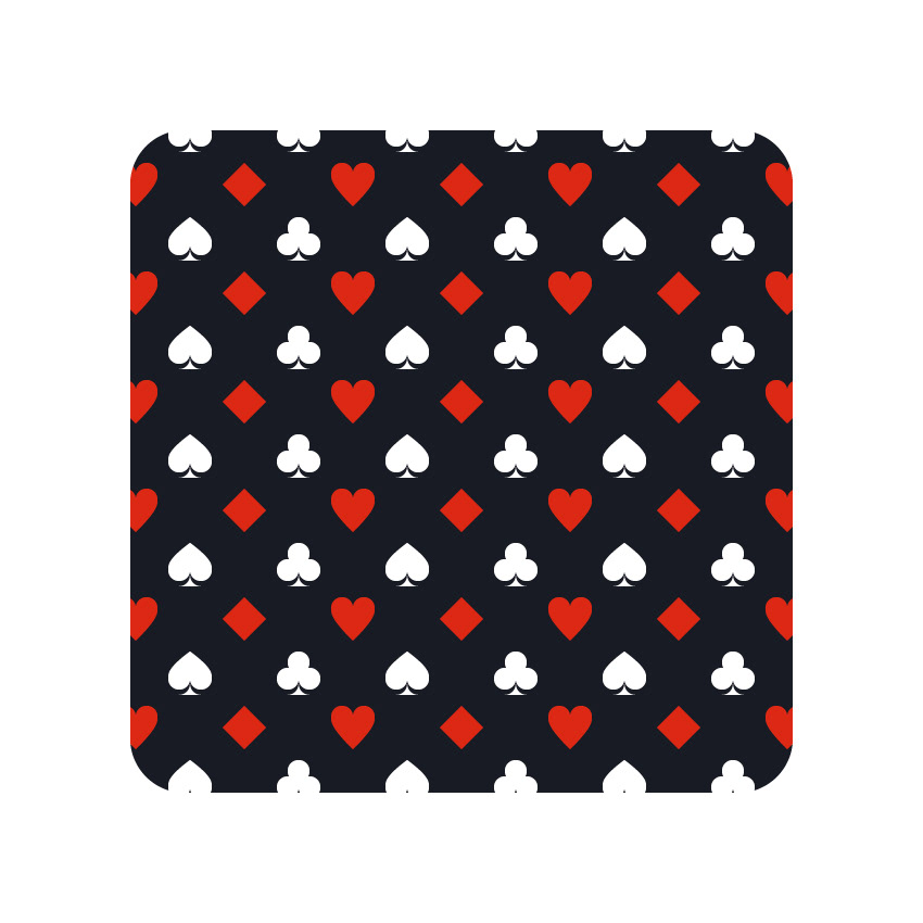 Card Suits Pattern — Variation 4