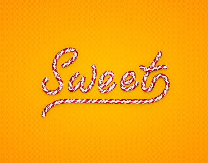 Christmas Candy Text Effect