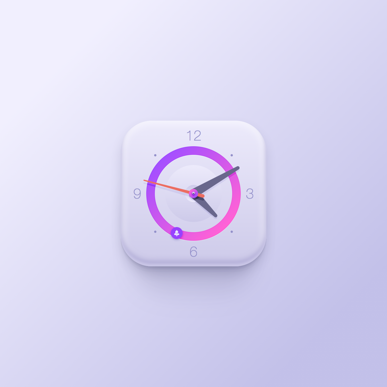 Clock App Icon — Variation 1