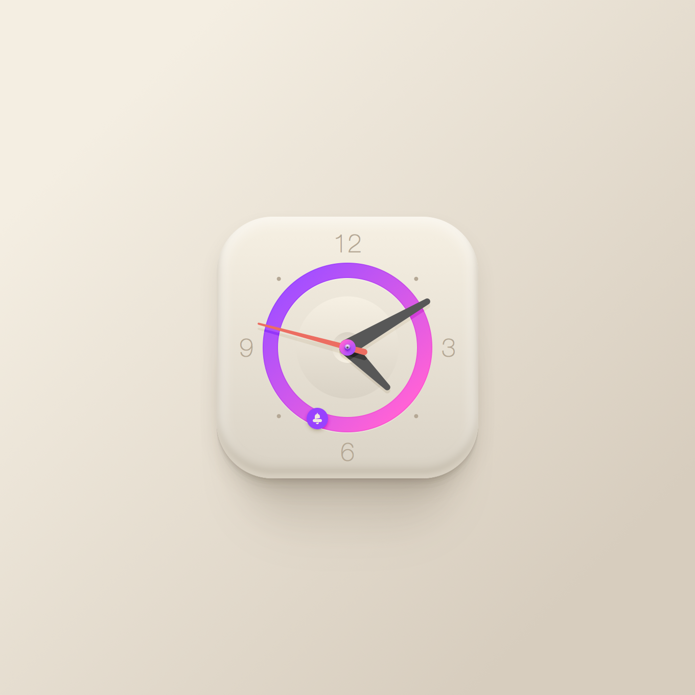 Clock App Icon — Variation 3