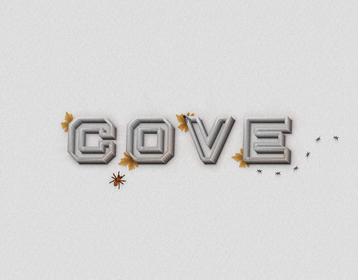 Concrete Text Effect