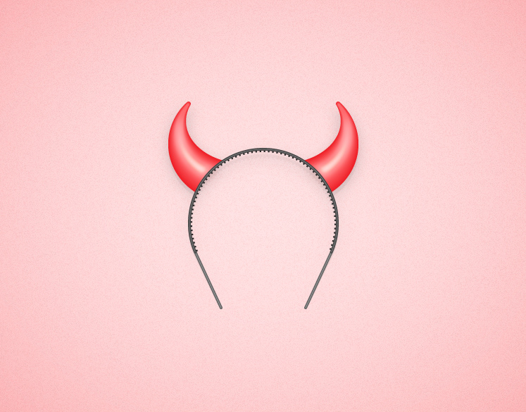 Devil Horns Toy Illustration