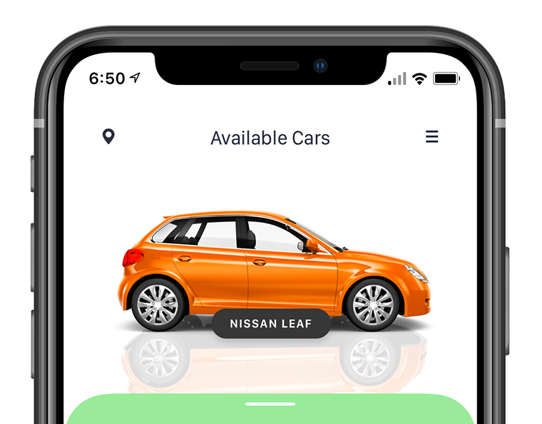 Electric Car Sharing App UI Concept