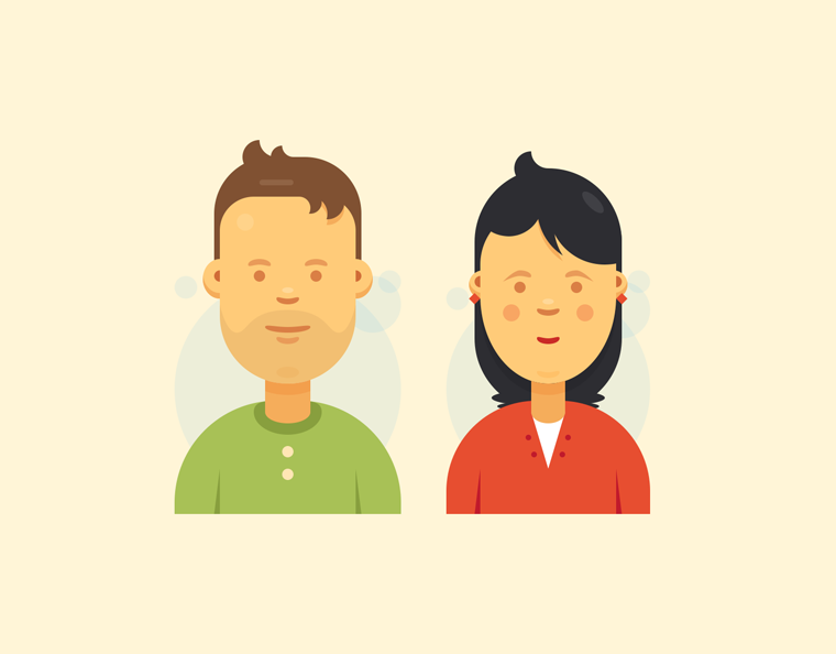 Face Avatars Pair