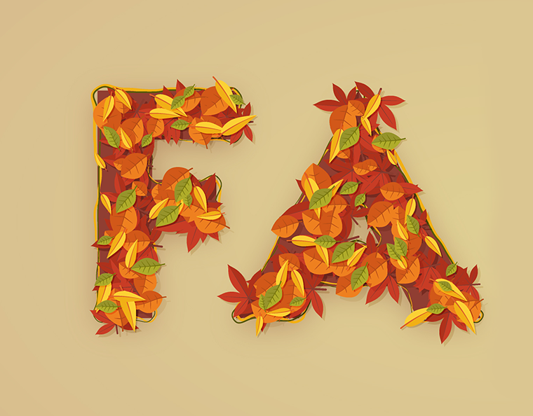 Fall Text Effect