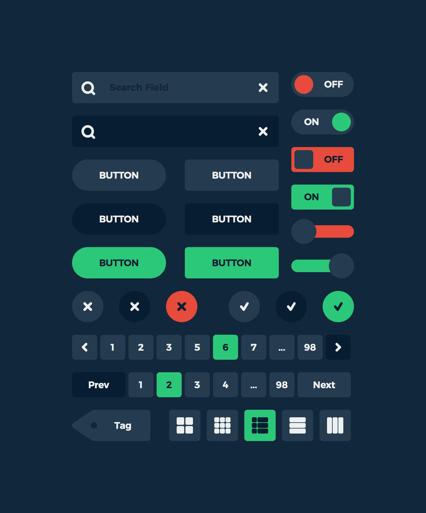 Flat UI Kit — Variation 2