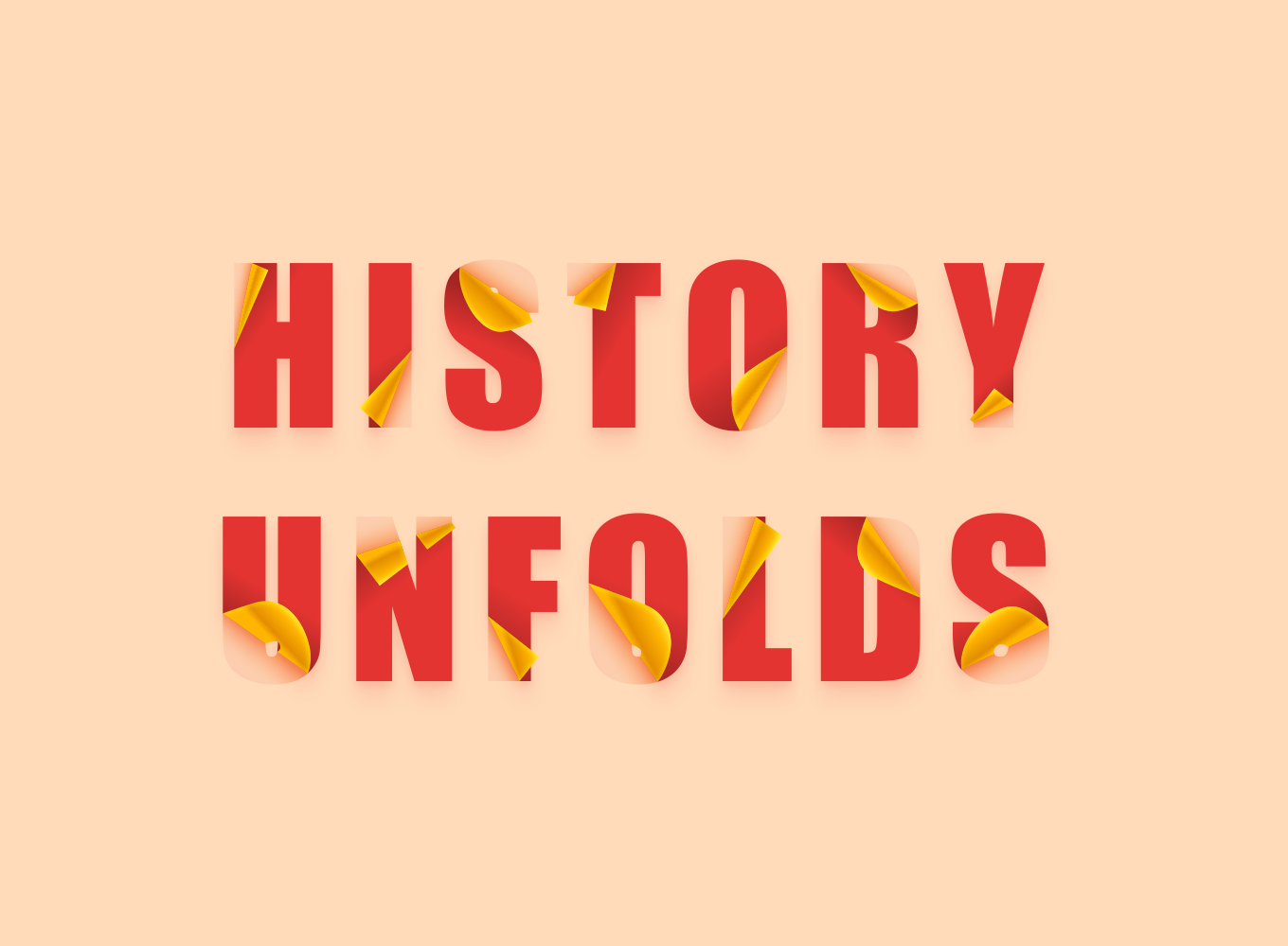 Folding Text Effect — Variation 1