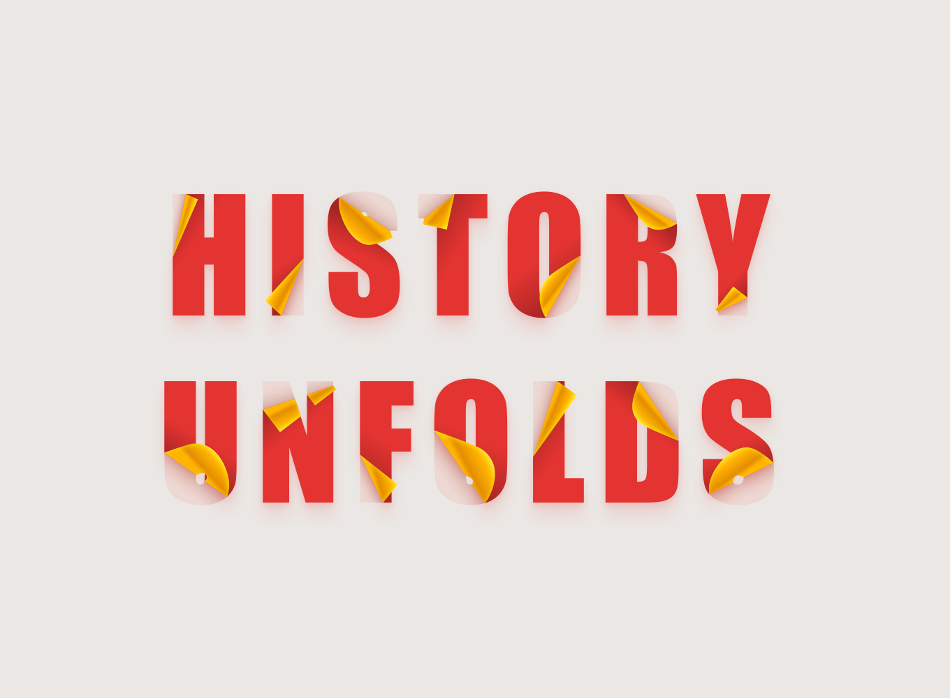 Folding Text Effect — Variation 2