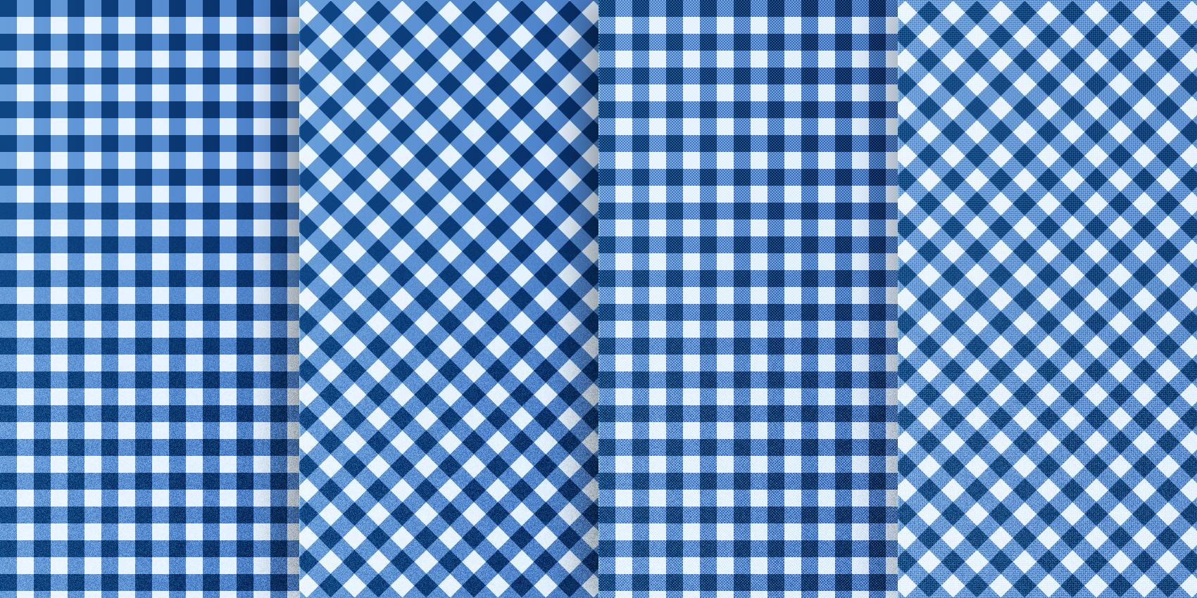 Blue Gingham Patterns — Variation 1