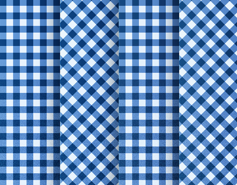 Blue Gingham Patterns
