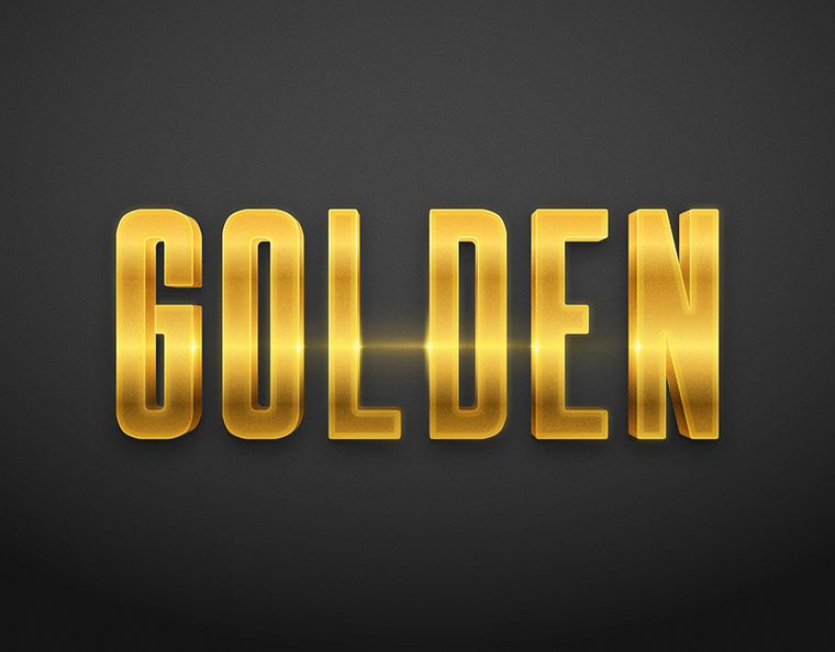 Gold Text Effect