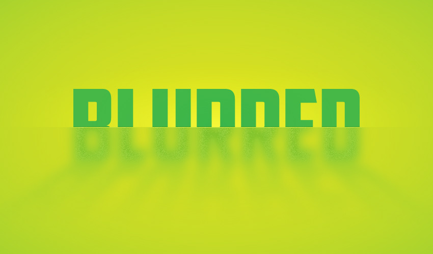 Half Blurred Text Effect — Variation 1