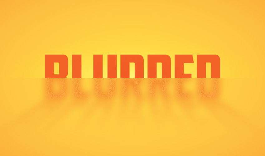 Half Blurred Text Effect — Variation 3