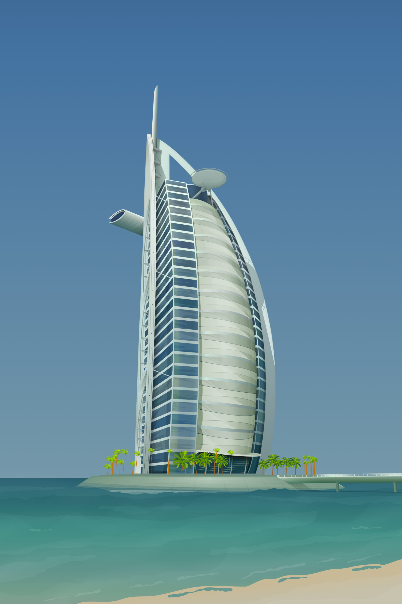Hotel Illustration — Variation 1