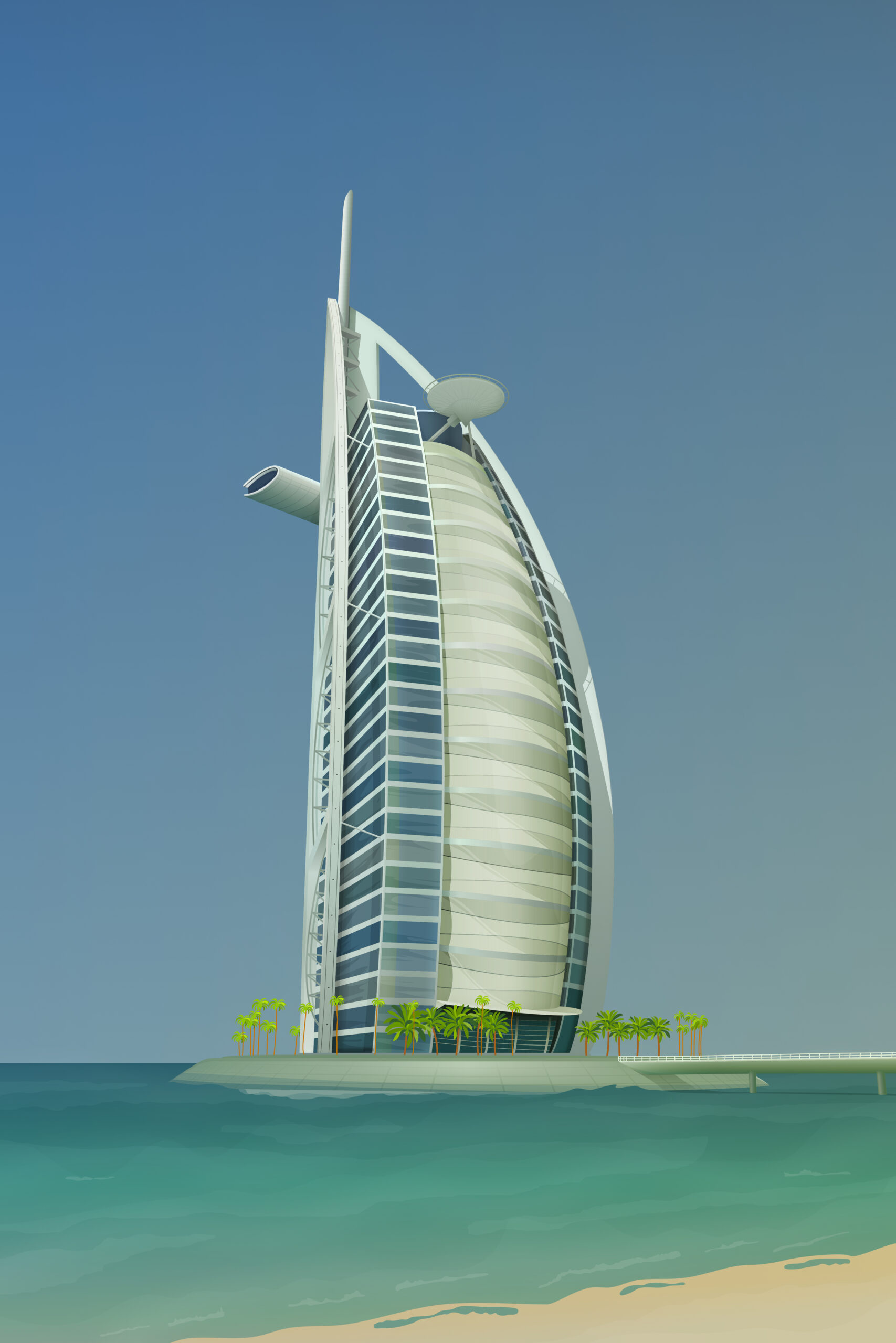 Hotel Illustration — Variation 2