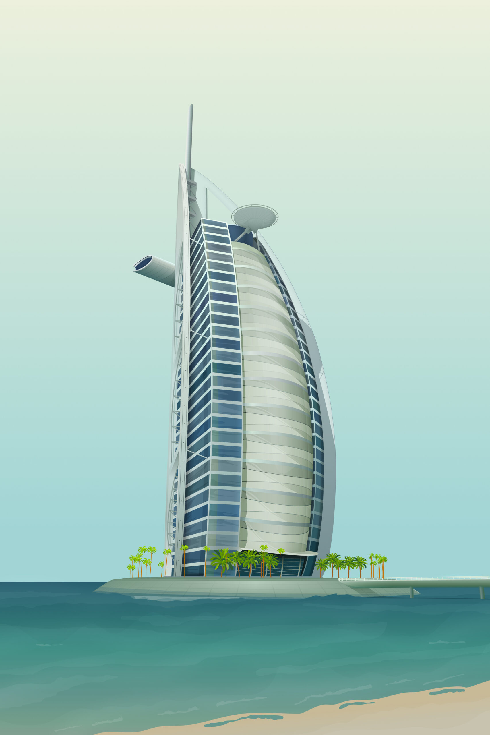 Hotel Illustration — Variation 3