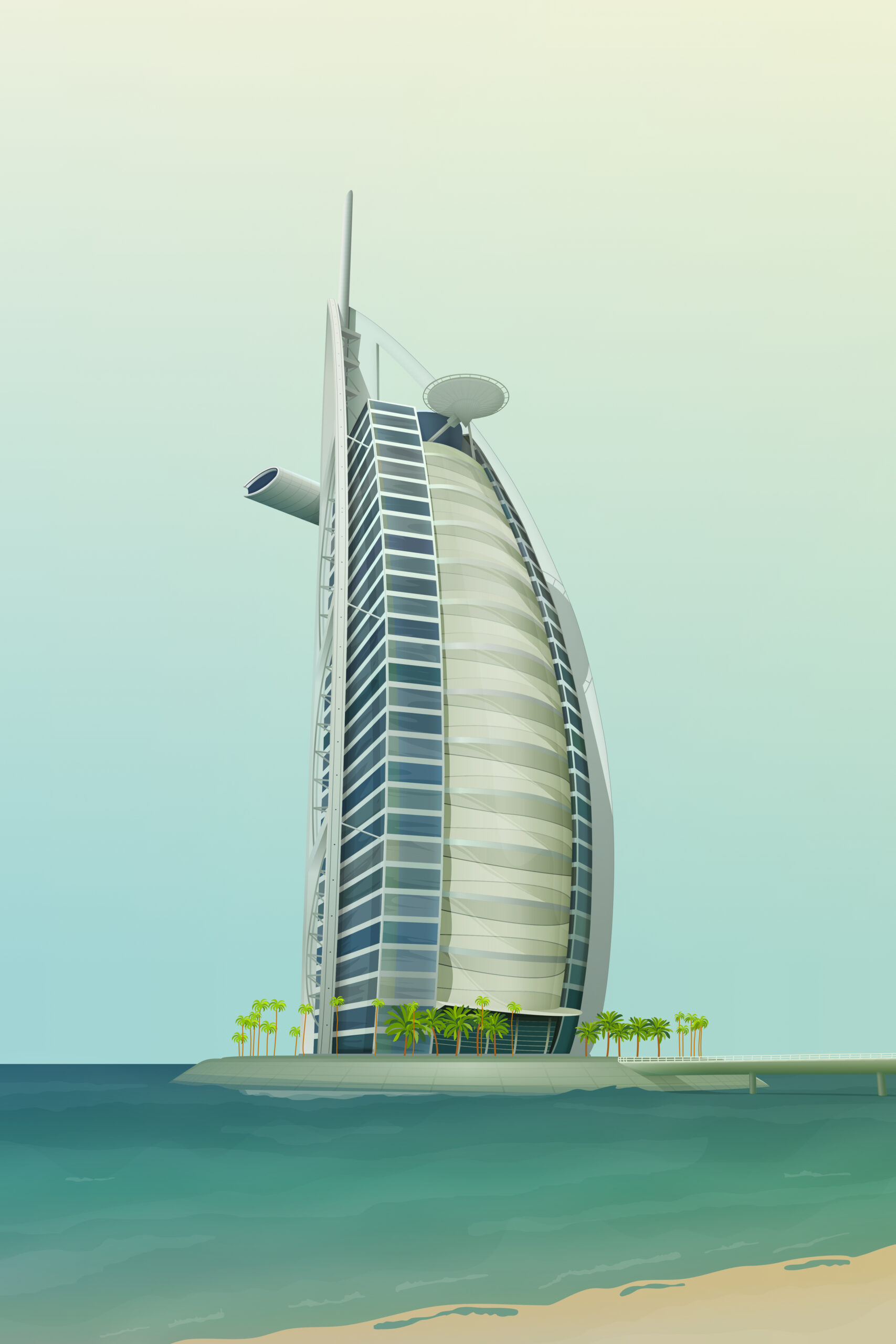 Hotel Illustration — Variation 4
