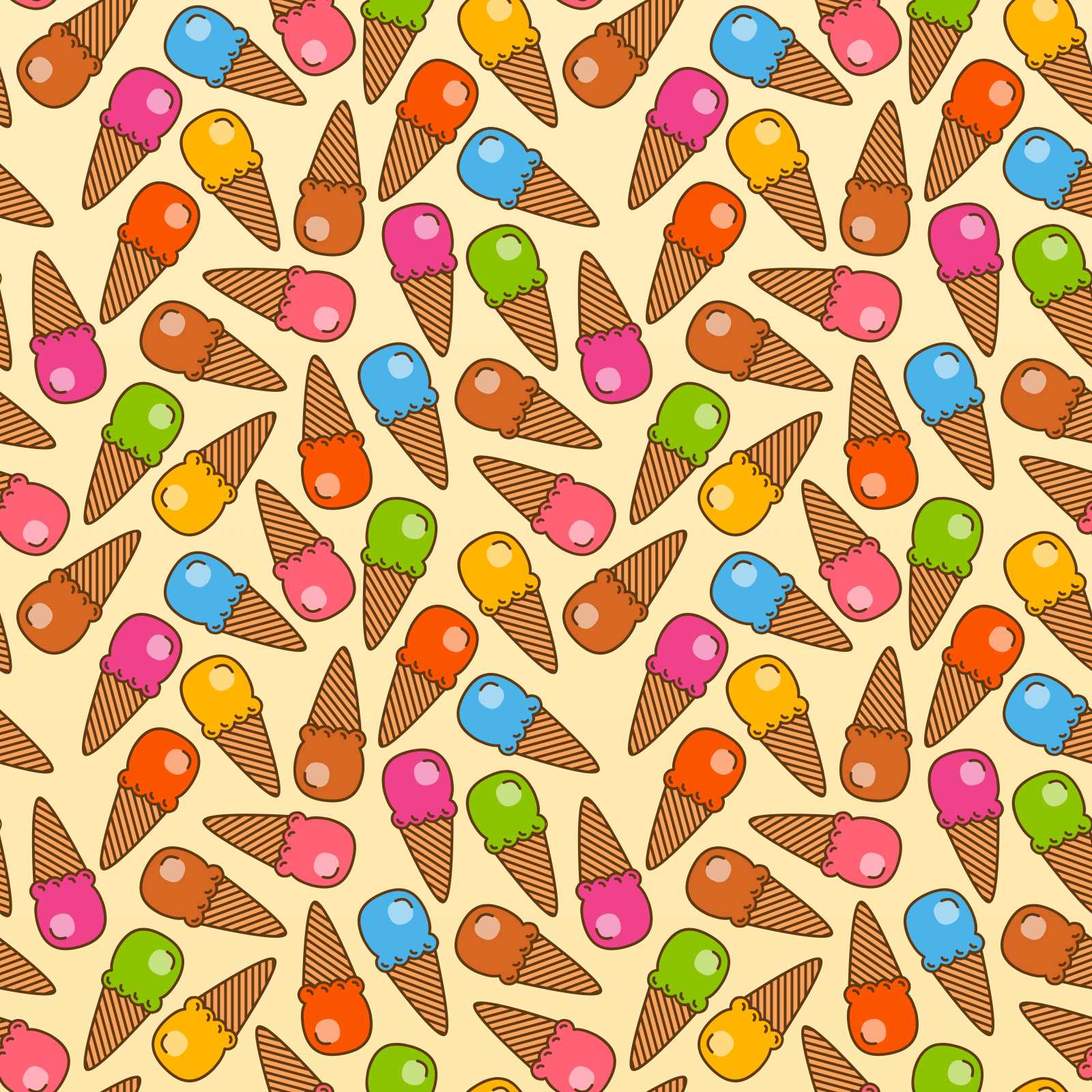Ice Cream Pattern — Variation 1