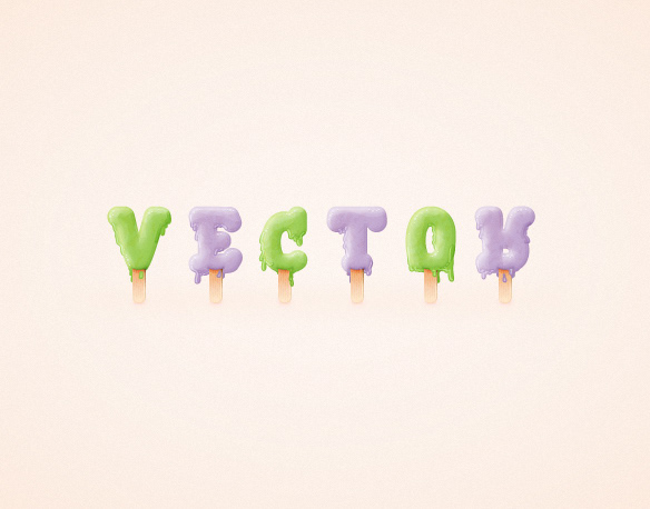 Ice Cream Text Effect