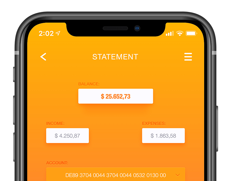 iPhone Banking App UI Concept
