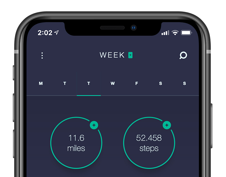 iPhone Workout App UI Concept