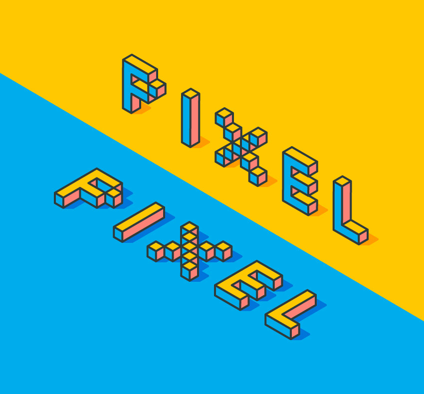 Isometric Text Effect — Variation 2