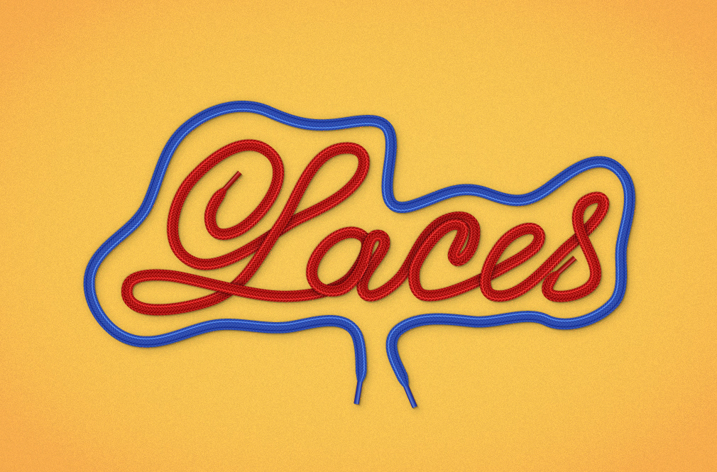 Laces Text Effect — Variation 2