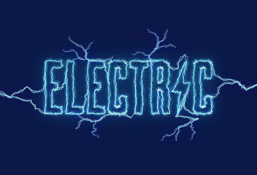 Lightning Text Effect — Variation 1