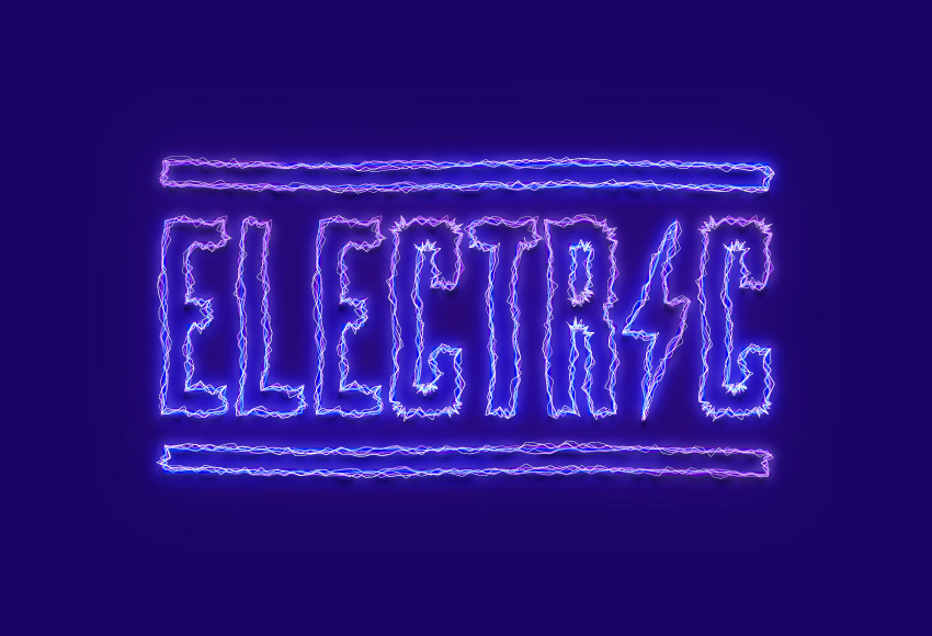 Lightning Text Effect — Variation 3