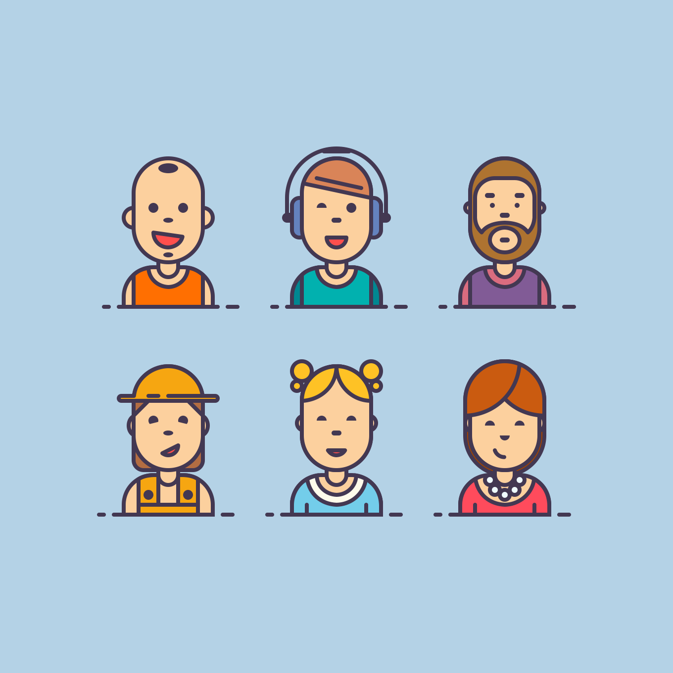 Line Characters — Variation 2