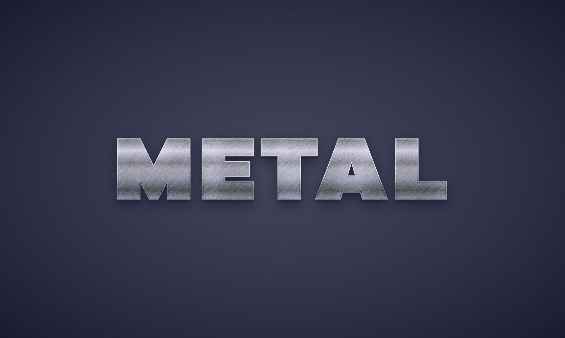 Metallic Text Effect — Variation 1