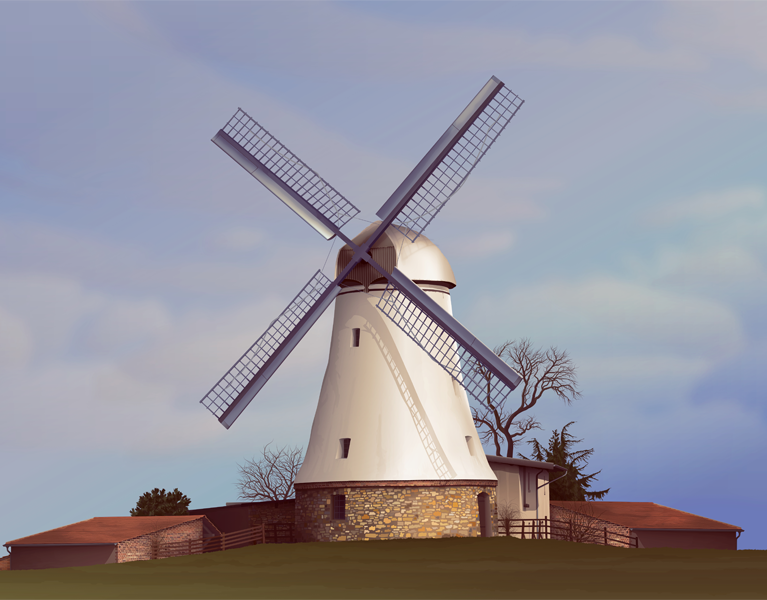 Mill Illustration