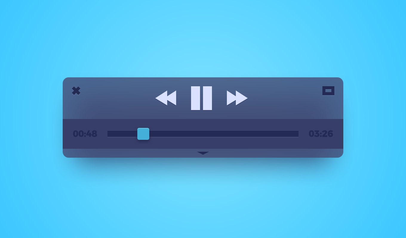 Mini Player Widget — Variation 1