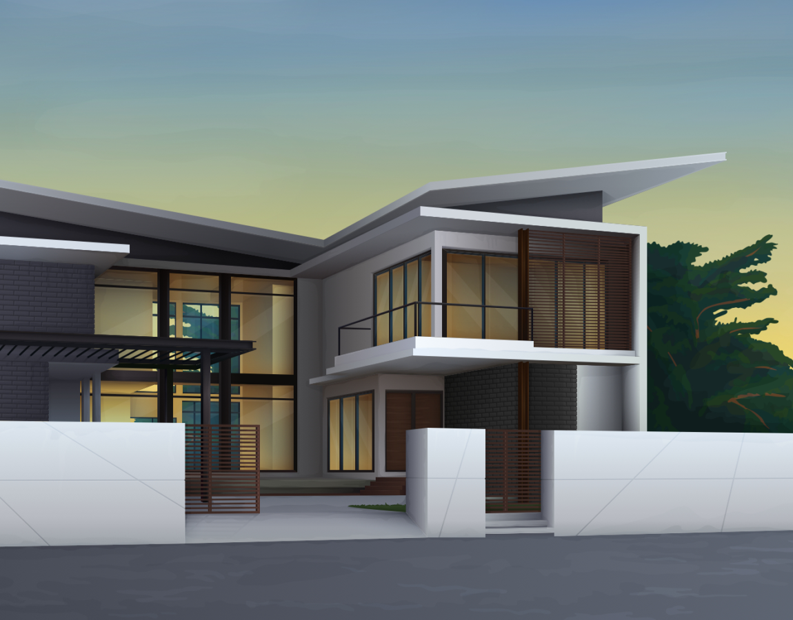 Modern House Illustration